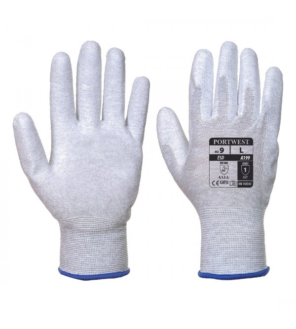 Portwest A199 Anti-Statik Parmak Pu Eldiven