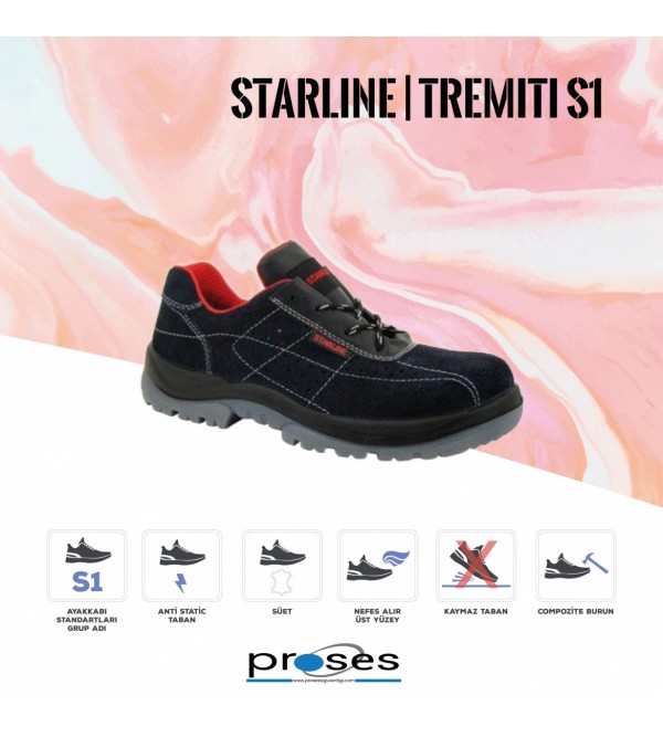 Starline Tiremiti S1 Süet İş Güvenlği Ayakkabısı